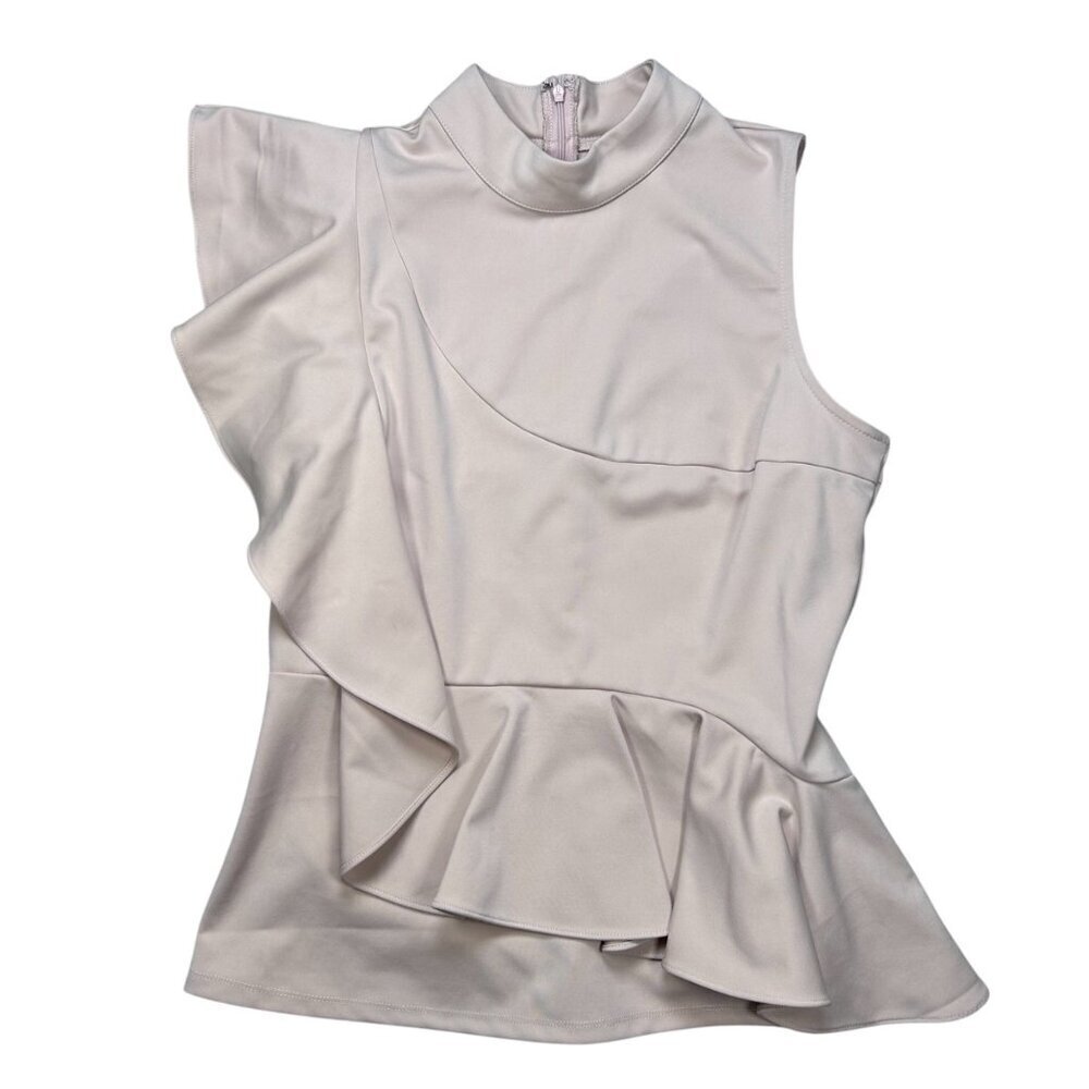 CQ By CQ Medium Ruffle Tank Top Work Business Fit and Flare